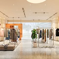 MIJI Clothing Store Interior With Fashion Clothes Mannequins And Green Plants
