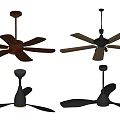 Various Stylish Ceiling Fans With Modern Blade Designs And Colors