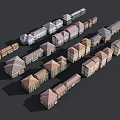 Traditional European style Architecture With Row Residential Buildings And Diverse Roof Designs