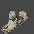 Mythical Sphinx Game and Movie Character With Human Head Lion Body and Hieroglyphic Base