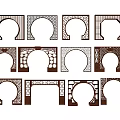 Wooden Room Dividers With Various Carved Patterns And Different Shapes For Interior Decor
