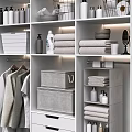 Bathroom Accessories Storage With Modern Shelves Towels Toiletries And Organizers