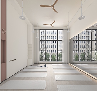 Modern Yoga Studio Yoga Studio 3d model