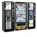 Modern Commercial Vending Machines Offering Assorted Drinks And Snack Options 3d model