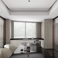 Modern Dining Living Room Interior Design Featuring Round Pendant Light Dining Table Chairs and Sofa