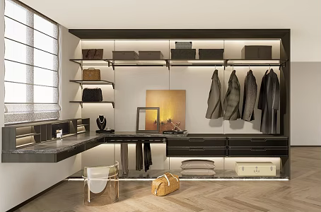 Modern Cloakroom 3d model