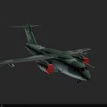 Indonesian Air Force Passenger Aircraft With Camouflage Livery And Red Circular Insignia