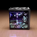 ASUS ROG Custom Gaming PC With Transparent Side Panel RGB Lighting And Internal Components