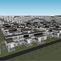 Modern Hotel Building Design With Curved Roof Green Landscaping And Connected Structures