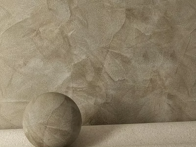 Decorative Textured Concrete Sphere Component For Modern Interior Design 3d model