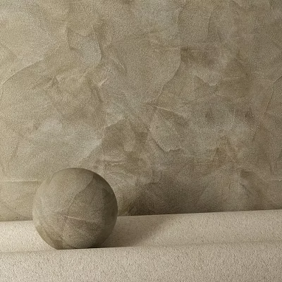 Decorative Textured Concrete Sphere Component For Modern Interior Design 3d model