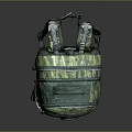 Green Camouflage Backpack With Practical Design Multiple Pockets And Badge For Daily Outdoor Use