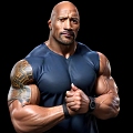 Johnson Stones Johnson Muscle Men Fitness Men Fast and Furious WWE Hollywood Star Oscar 3d model