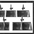 Stainless Steel Kitchen Faucets With Single Double Bowl Sinks For Modern Kitchen Design