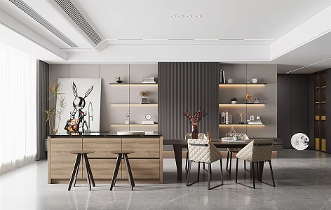 Modern Restaurant 3d model