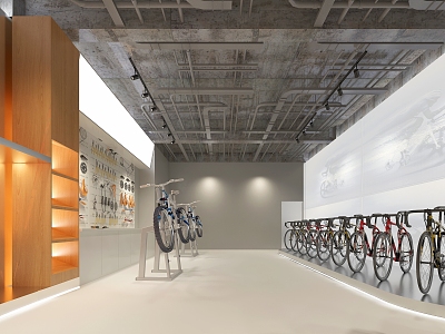 Industrial LOFT Bicycle Shop 3d model