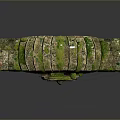 Ancient Stone Archway With Moss Covered Carved Architectural Details