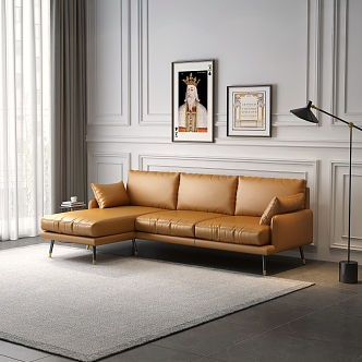 modern corner sofa 3d model