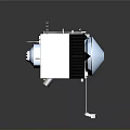 Advanced Satellite Spacecraft Design Featuring Solar Panels And Communication Antenna Module 3d model