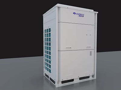 GREE White Vertical Air Conditioner Fan For Home And Commercial Use 3d model