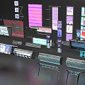 Modern Commercial Equipment Featuring Various Billboards Light Boxes Signages Displays For Outdoor Indoor Business
