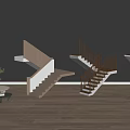 Different Wooden Staircase Designs With Railings And Indoor Floor Setup