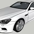 White Two Door Sports Car with Sleek Aerodynamic Body Stylish Headlights and Alloy Wheels