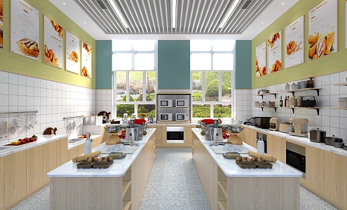 Modern Baking Room Baking Classroom 3d model