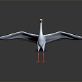 Modern Crane Ibis 3d model