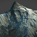 Snow Mountain Range Peak Terrain Mountain 3d model