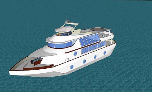 Modern Yacht 3d model