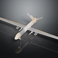 Military Surveillance Drone With Long Wingspan And Multiple Payload Mounts For Aerial Reconnaissance Missions
