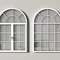 windows french windows european windows retro casement windows curved windows doors and windows 3d model
