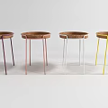 Nordic Round Table Coffee Table 3d model