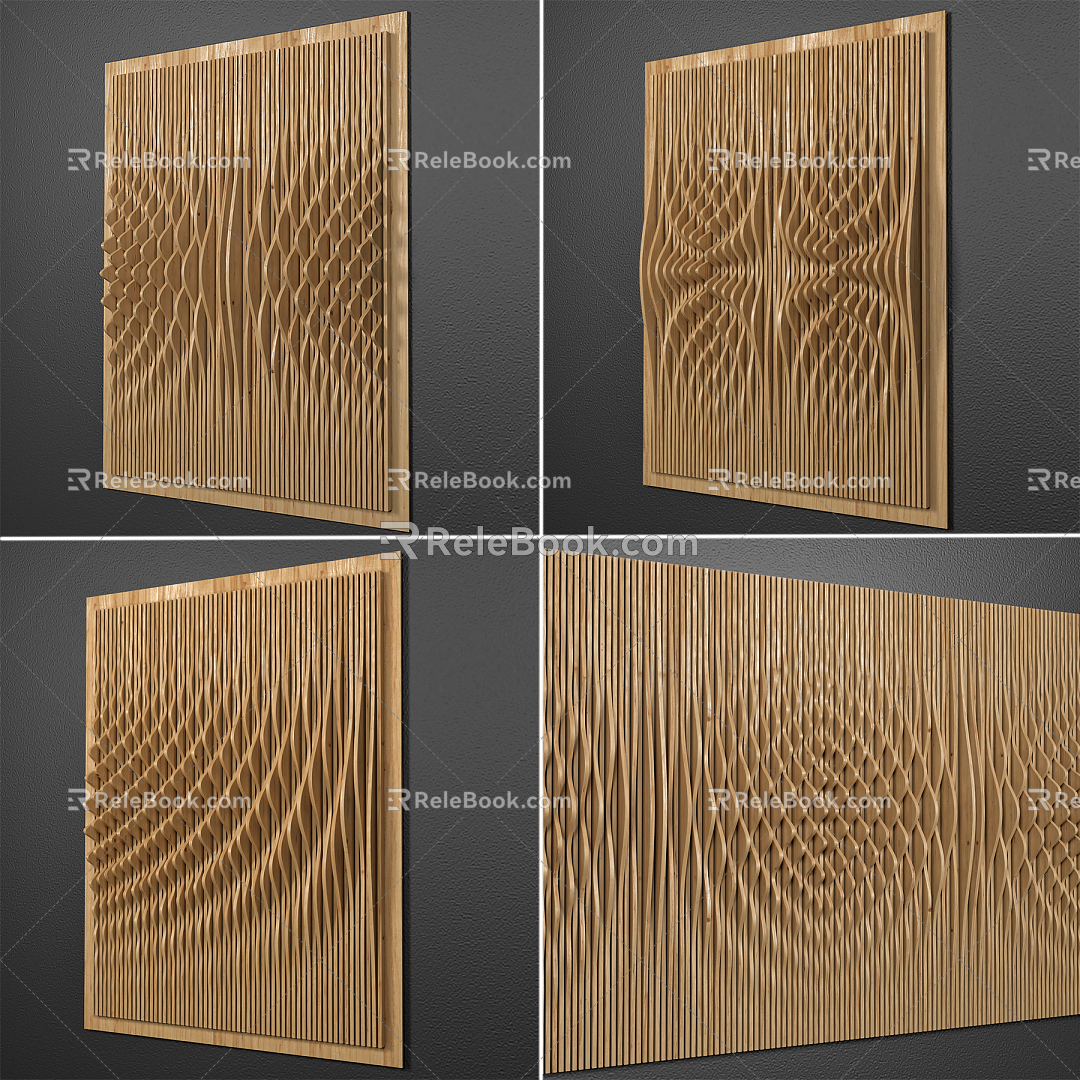 Nordic wall decorations 3d model