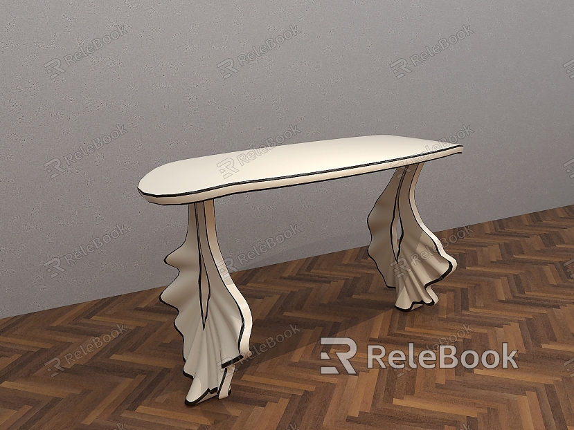 Cream Wind Zhuo Several Flowers Several Tables Long Tables Alien Tables Artistic Creative Furniture model