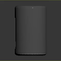 Modern Black Cylindrical Multi Functional Power Strip With USB Ports And AC Outlets