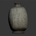 Elegant Ceramic Vase With Intricate Floral Patterns And Classic Design 3d model
