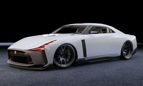 Modern sports car Superrun 3d model