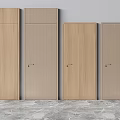 Modern Light Wood Hinged Doors With Sleek Design For Home Interiors