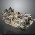 Ancient Architectural Ruins Featuring Stone Walls And Historical Remains Structure