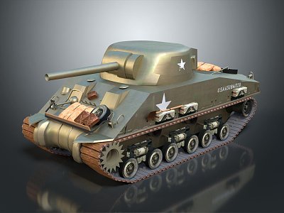 Modern Tank Light Tank Abandoned Tank Rags Tank 3d model