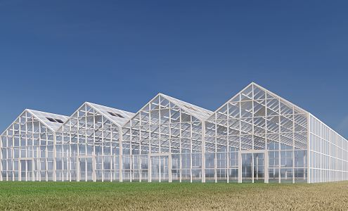 modern greenhouse agricultural greenhouse 3d model