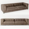 Modern Double Sofa Multi-Person Sofa Casual Sofa Long Sofa Sofa Leather Sofa 3d model