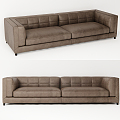 Modern Double Sofa Multi-Person Sofa Casual Sofa Long Sofa Sofa Leather Sofa 3d model