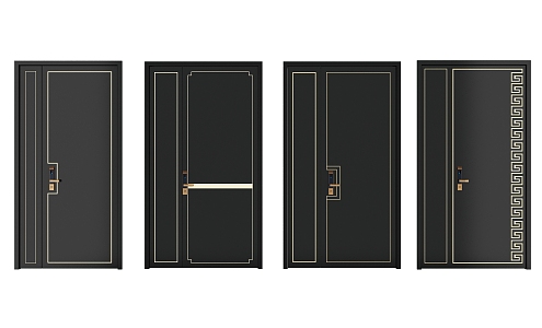 Entry door security door 3d model