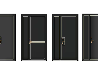 Entry door security door 3d model