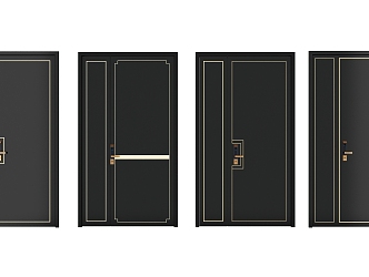 Entry door security door 3d model