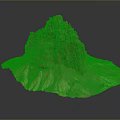 Red Rock Mountain Natural Scenic Landscape With Flat Base And Unique Formation