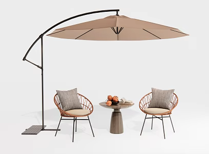 Modern Outdoor Chair Leisure Chair Outdoor Table and Chair Leisure Table and Chair 3d model